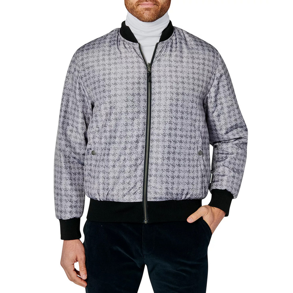Brooklyn Brigade Men Labradorite Reversible Bomber Gray/Blue Size S